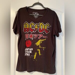 Chaser Black Graphic Tee with Yellow and Red Accents